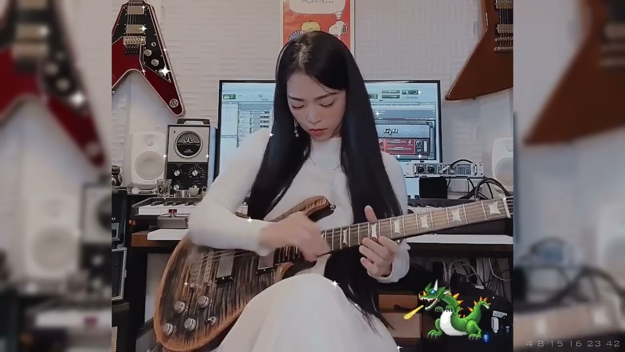 Lovebites Miyako Plays Through The Fire And Flames by Dragonforce