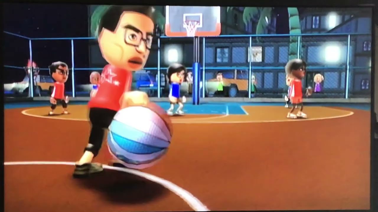 Wii Sports Resort Series: Basketball Pickup Game (Shouko vs. Shouta)