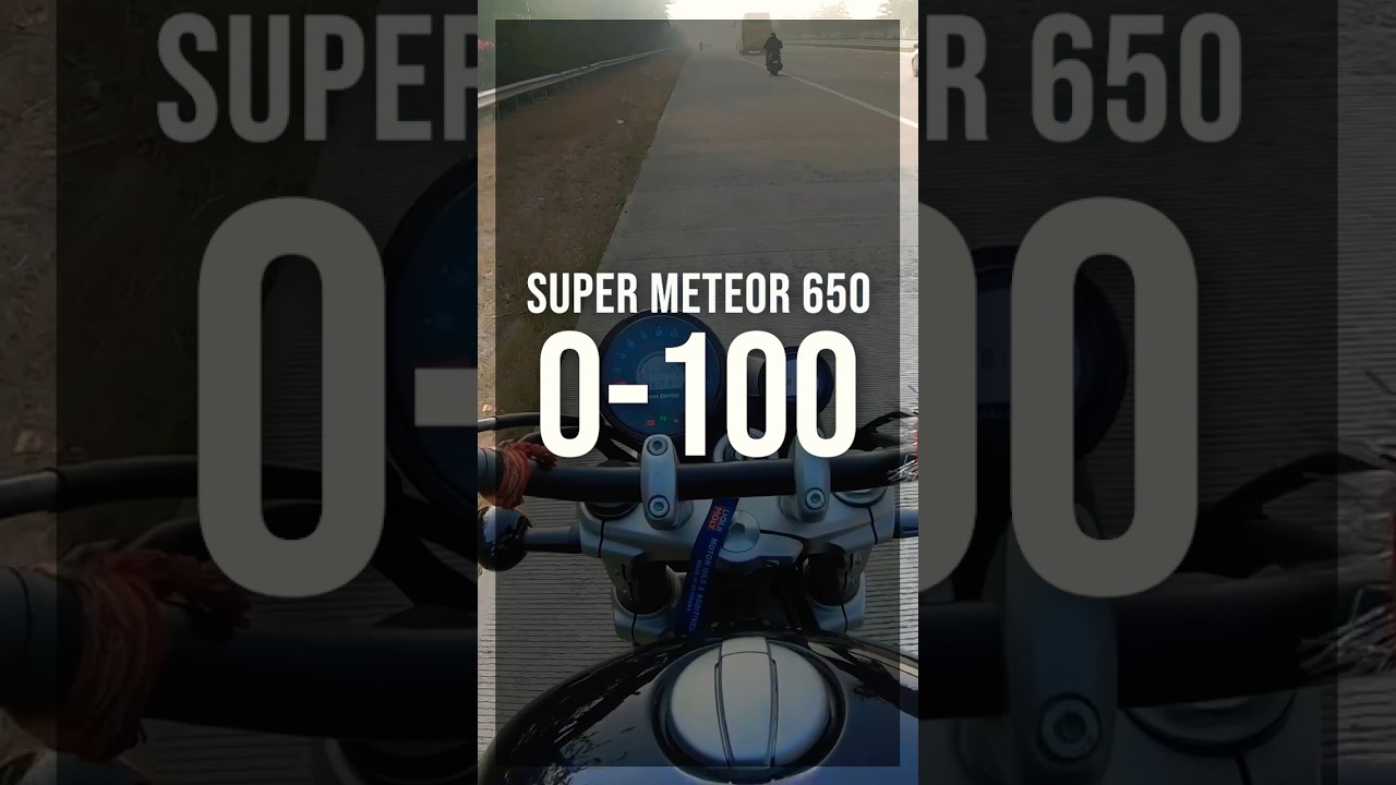 Super Meteor 650 0-100kmph Test!🔥 