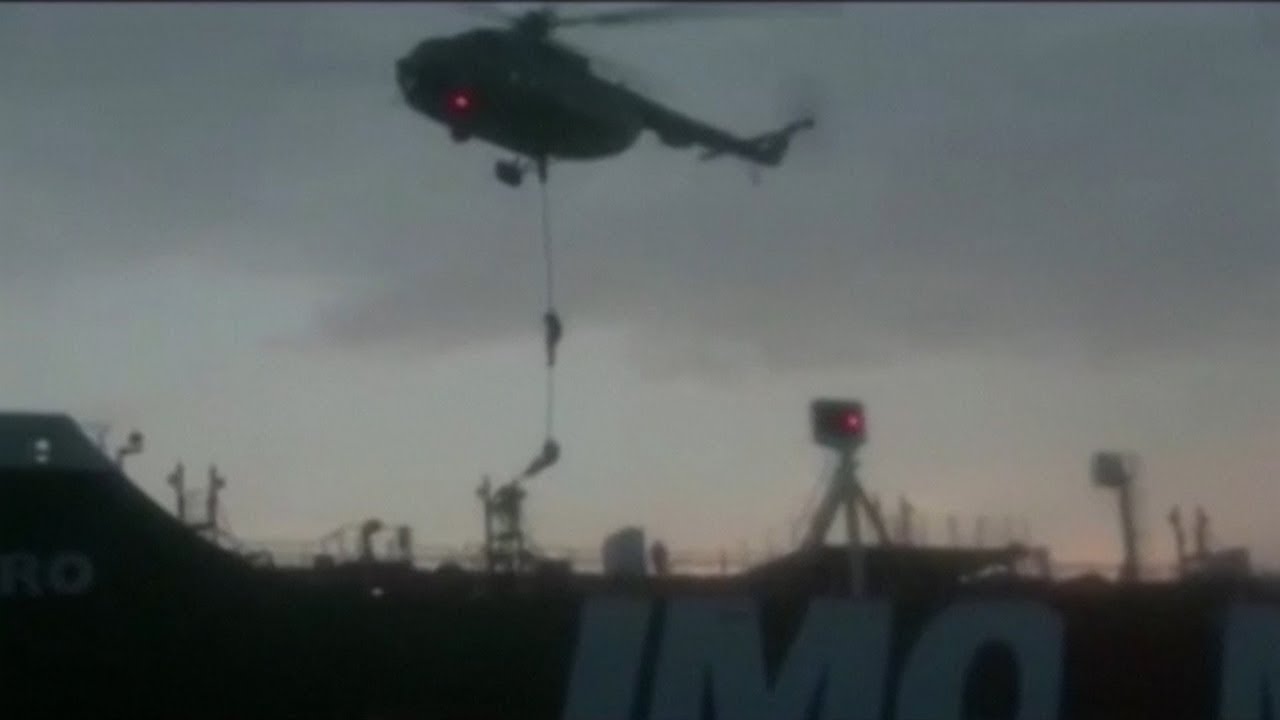 Watch Iranian forces surround and seize British oil tanker Stena Impero