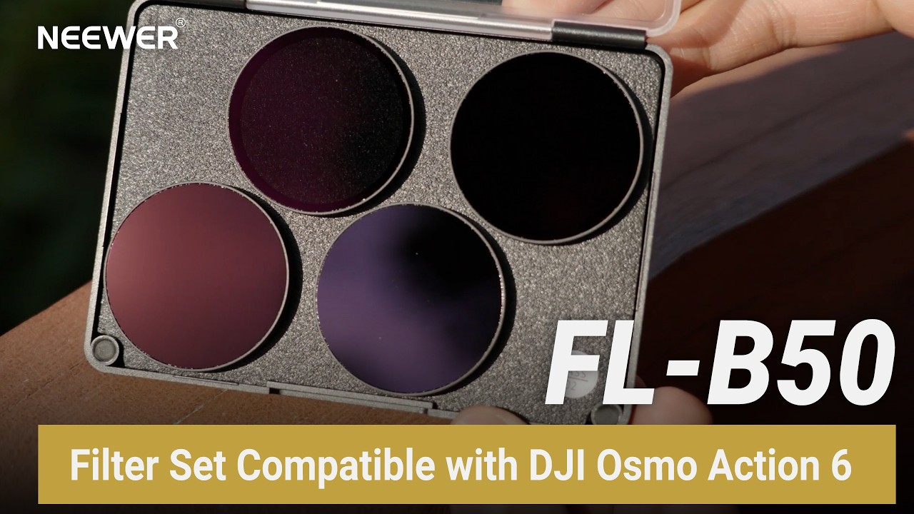Introducing the NEEWER FL-B50 Filter Set Compatible with DJI Osmo Action 6