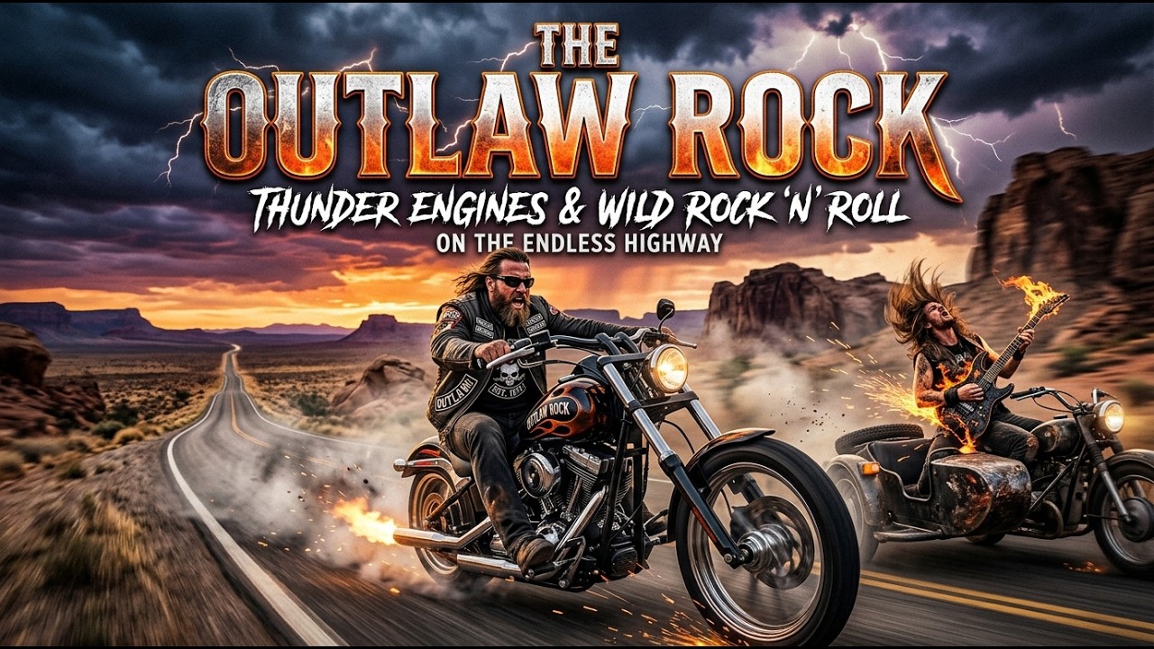Best The Outlaw Rock 🎸 Thunder Engines & Wild Rock n Roll on the Endless Highway