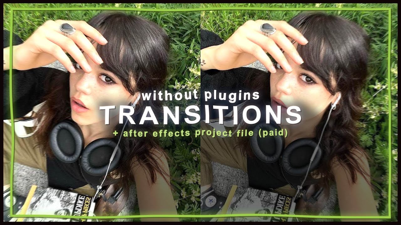 transitions without plugins - after effects tutorial | klqvsluv