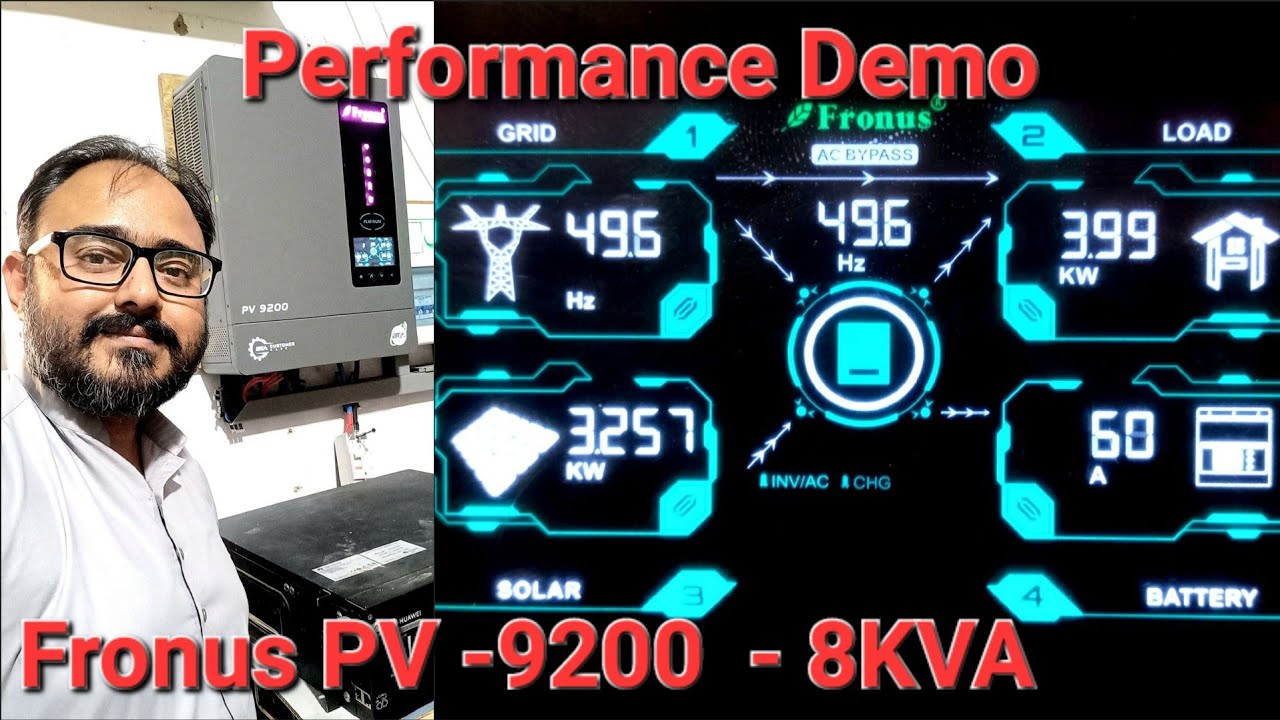 Fronus 8KVA - Pv9200 Overview & Performance