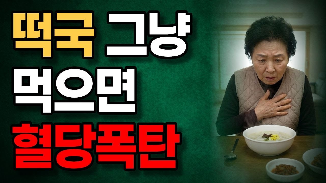 [긴급] 떡국 먹고 바로 '이것' 먹지 마세요! (혈당 스파이크 막는 유일한 방법)