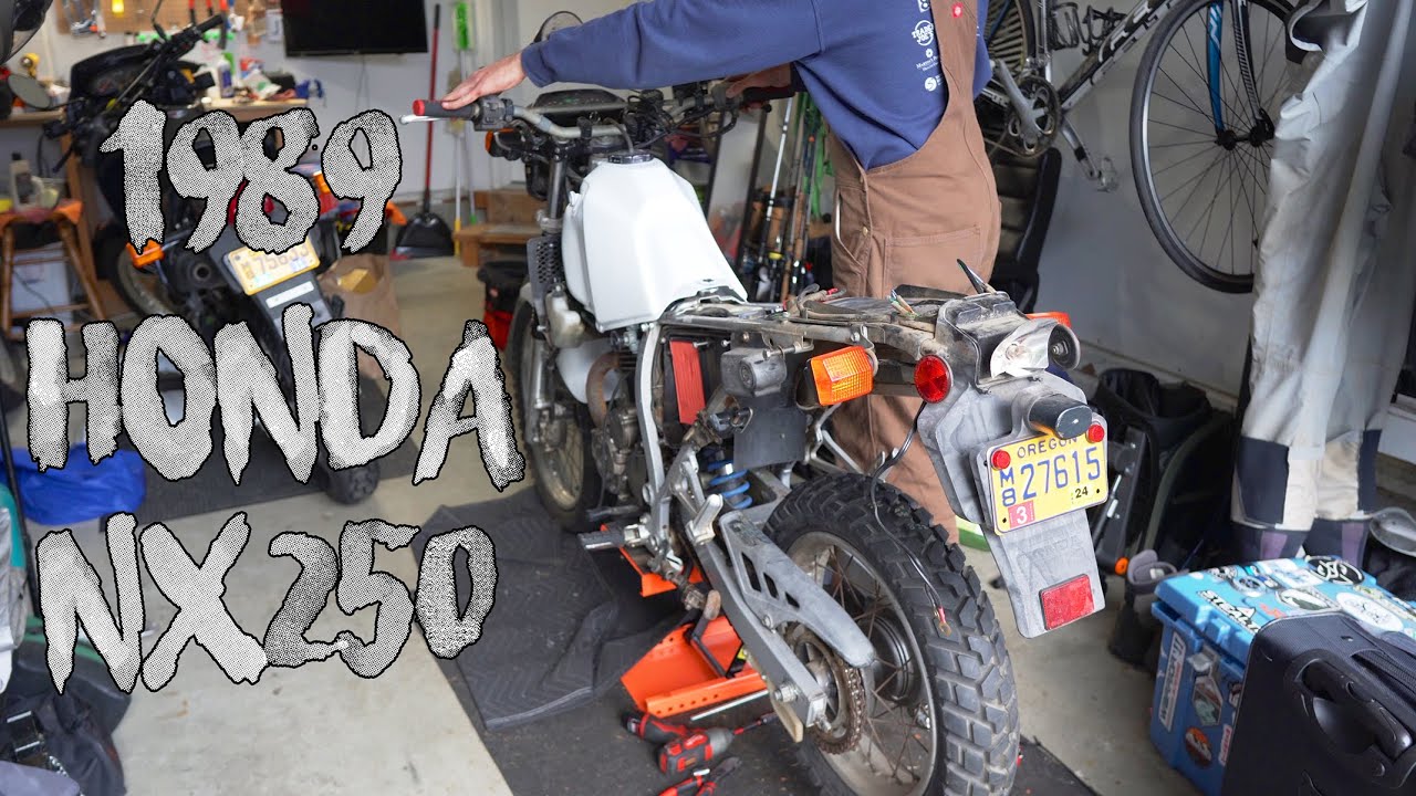 1989 Honda NX250 - Carburetor Work and Exhaust Repair