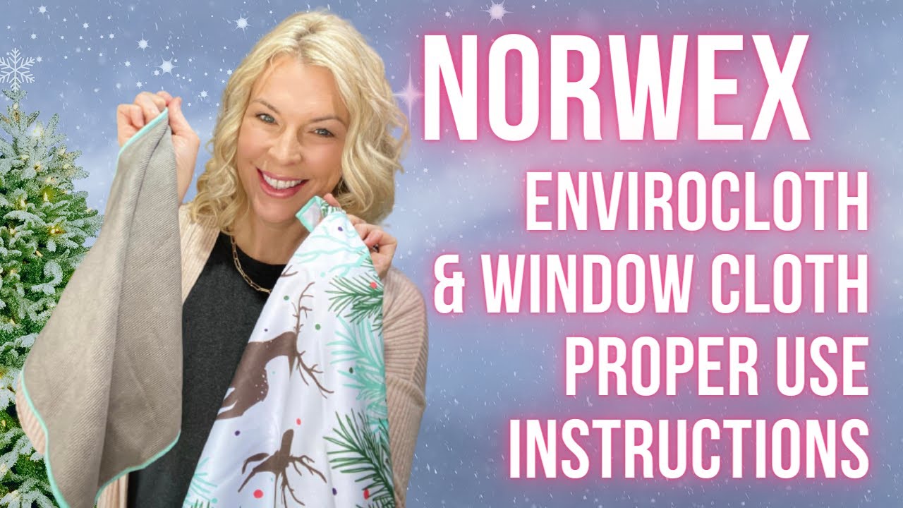 Norwex Minute with Amy - How to properly use the Envirocloth & Window Cloth together