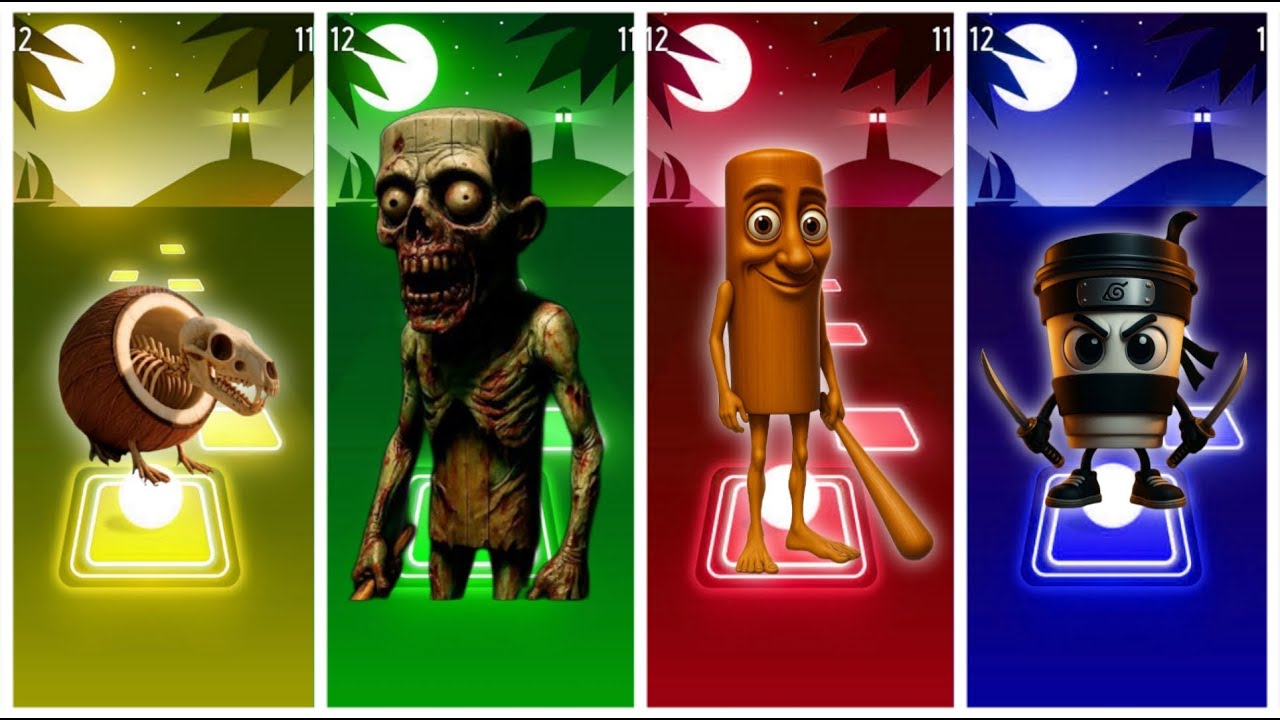 BRAINROROT EXTINCION 🆚 BRAINROROT ZOMBIES 🆚 TUNG TUNG TUNG SAHUR 🆚 CAPPUCCINO ASSASINO 🎶 Tiles Hop