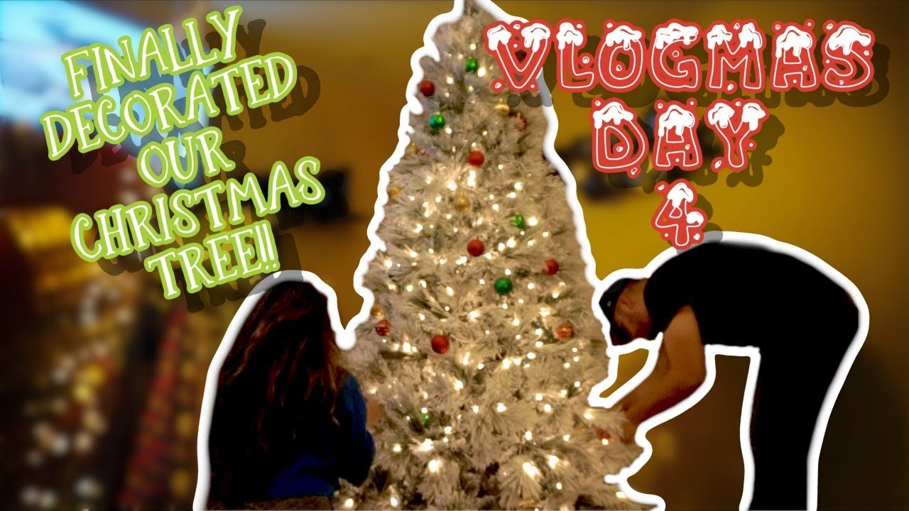 VLOGMAS DAY 4 | DECORATING OUR CHRISTMAS TREE | GLAMOUR FAMILY