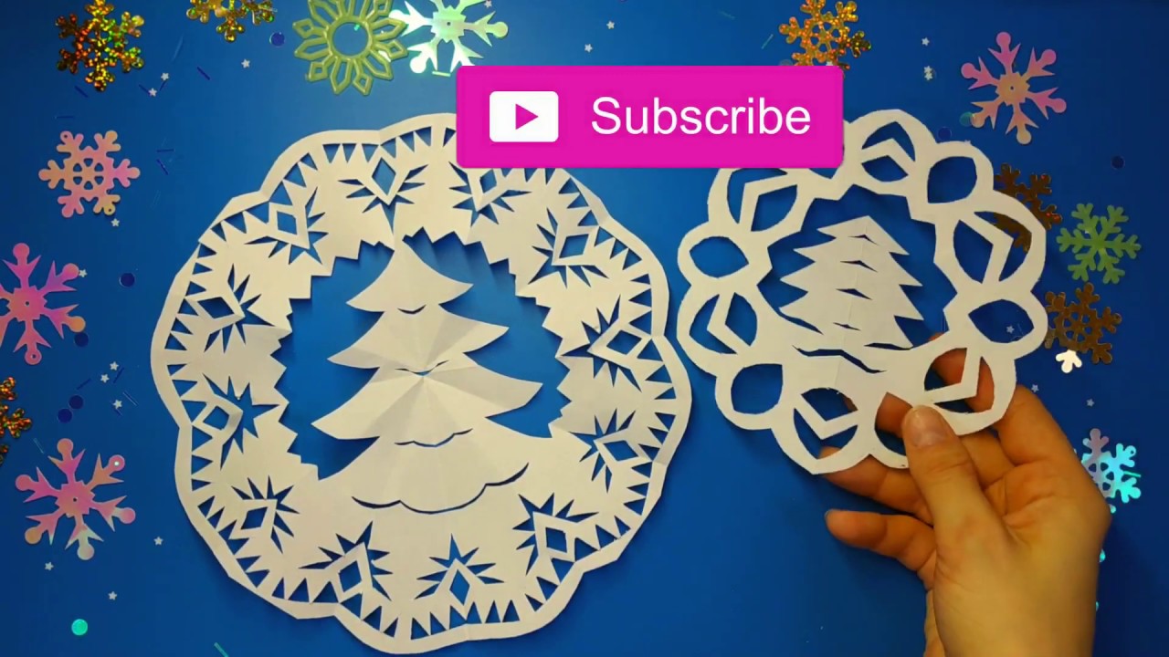 Как сделать новые, необычные, простые снежинки из бумаги / New, unusual, simple snowflakes