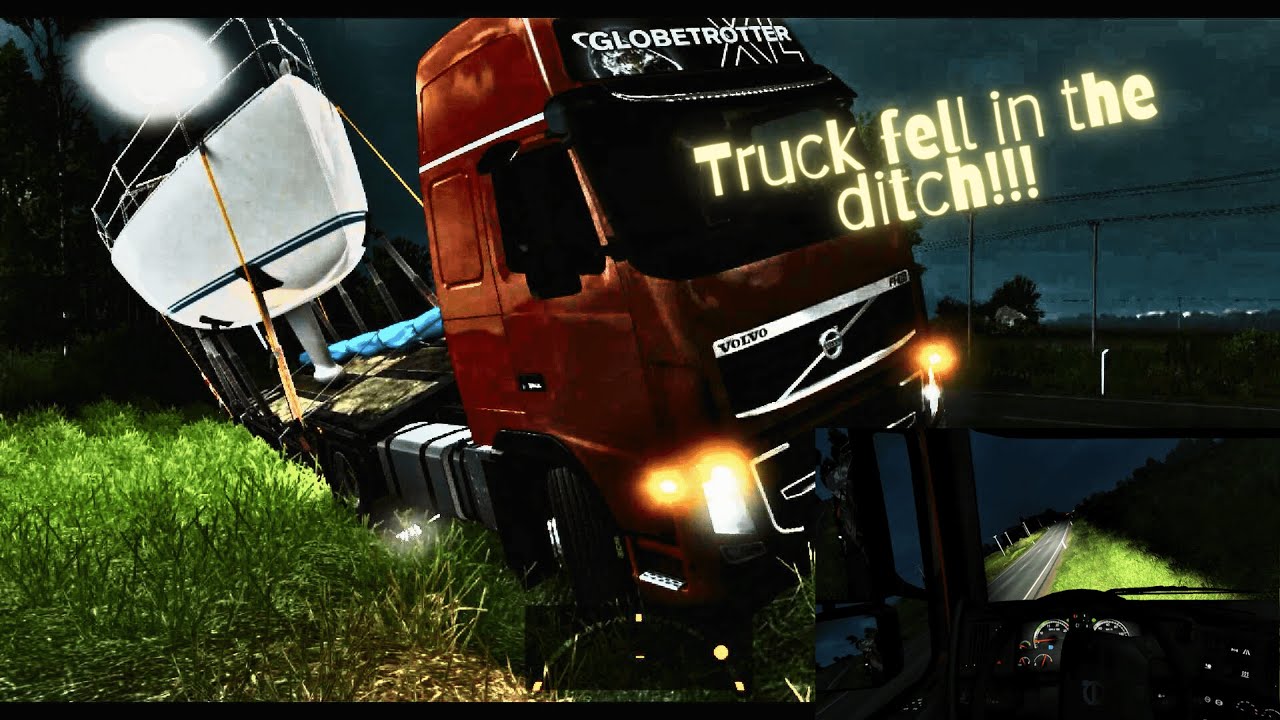 Yacht Delivery gone wrong! Gets Stuck in a Ditch 🚛🛥️ | Watch the Struggle that led to Towing Rescue