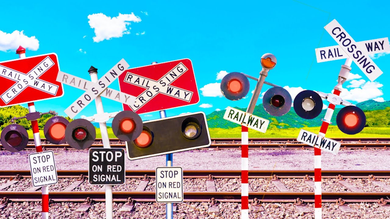 Railroad Crossing Divided According to Their Own Country