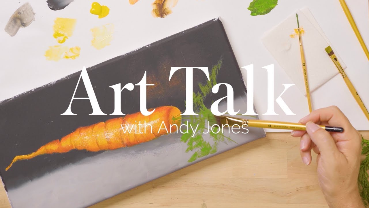 Learn to Paint a Spring Carrot - Art Talk with Andy Jones