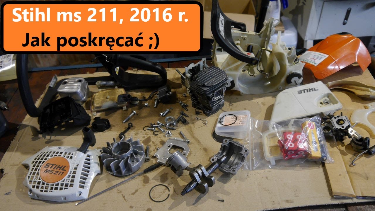 #rpgarażowo. Stihl ms 211, ms 181.  Montaż. Na co zwr&oacute;cić wagę.