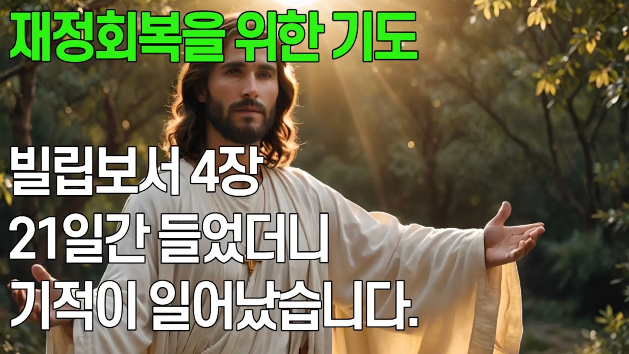 재정회복기도 / 빌립보서4장 21일반복하세요 / 기적이 일어났습니다 / 기도제목 댓글적어주세요.같이 기도해드립니다 #빌립보서 #빌립보서반복 #빌립보서4장반복 #재정기도