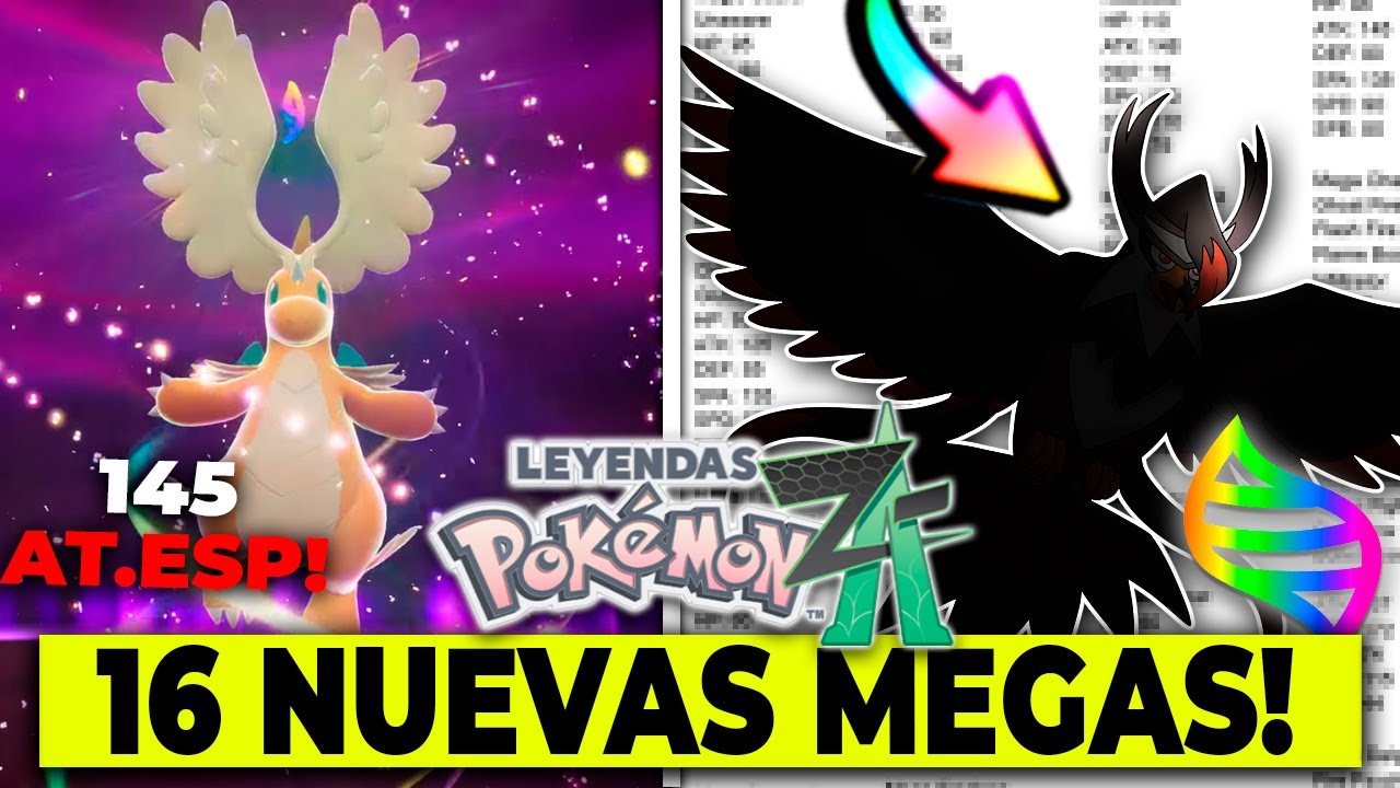 TODO LO QUE SE HA FILTRADO DE LEYENDAS ZA! NUEVAS MEGAS, STATS, DLC... pachi66