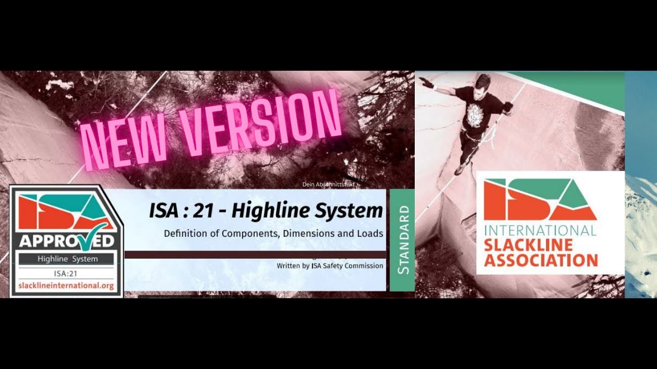 Highline System Standard ISA:21 - Updates 2023