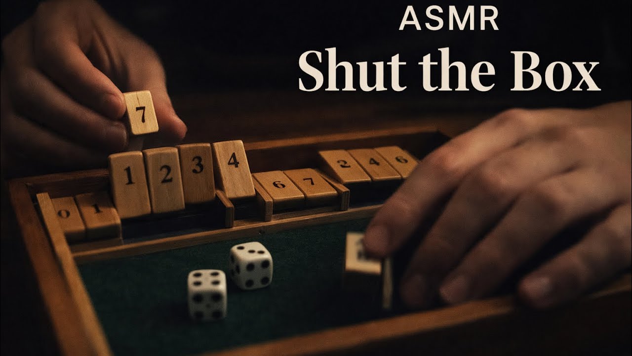 ASMR Shut the Box | Soft Dice & Wooden Sounds (I Lost Every Round)🤫