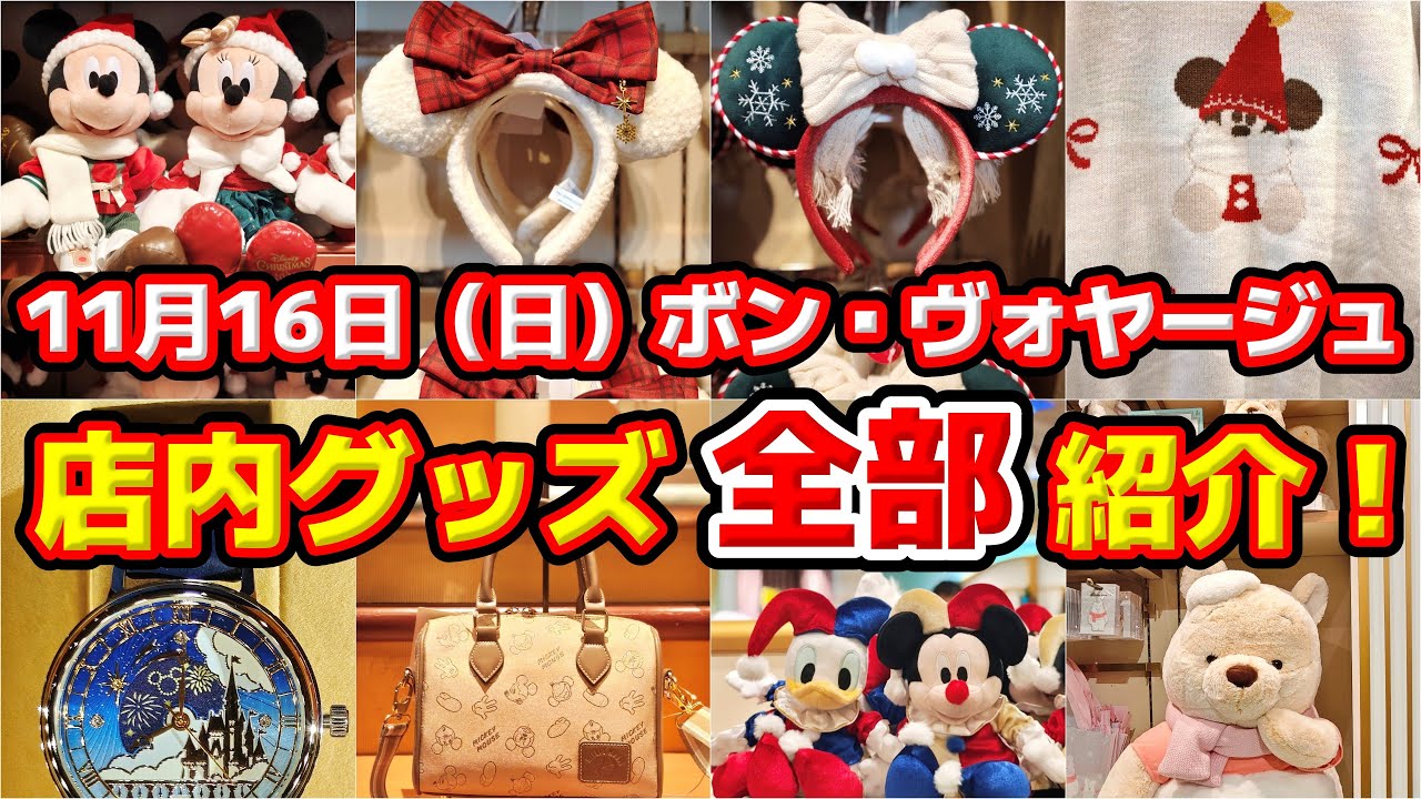 【店内グッズ全部紹介‼️】リルリンリンまだ買える⁉️🎉ディズニーストアのおススメグッズも‼️11月16日（日）舞浜グッズ徹底レポート🔥✨