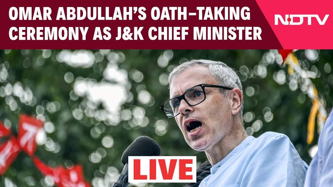 Omar Abdullah Oath Ceremony LIVE: Omar Abdullah Takes Oath As Chief Minister of J&K & Other News