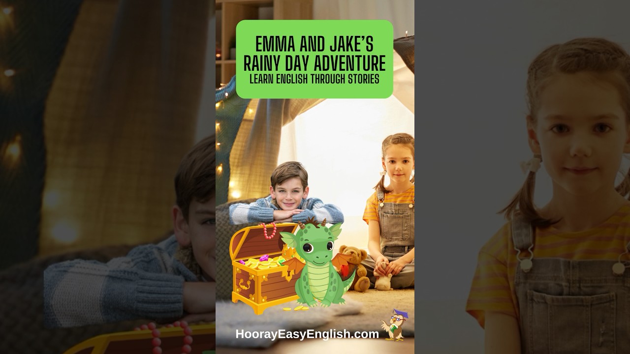Emma And Jake's Rainy Day Adventure - Learn English Through Stories #learnenglish