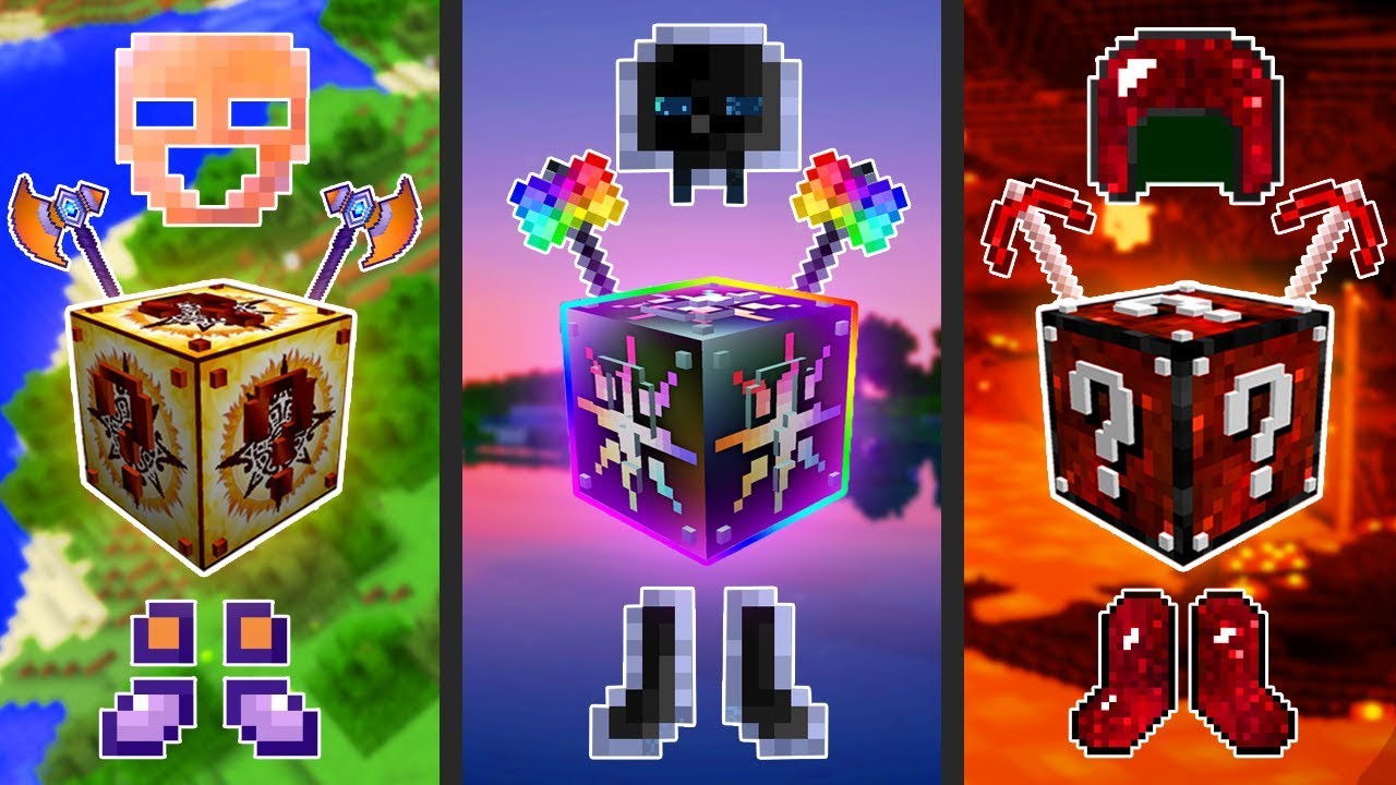 LUCKY BLOCK INCA VS LUCKY BLOCK AVARITIA VS LUCKY BLOCK VIDA NO MINECRAFT