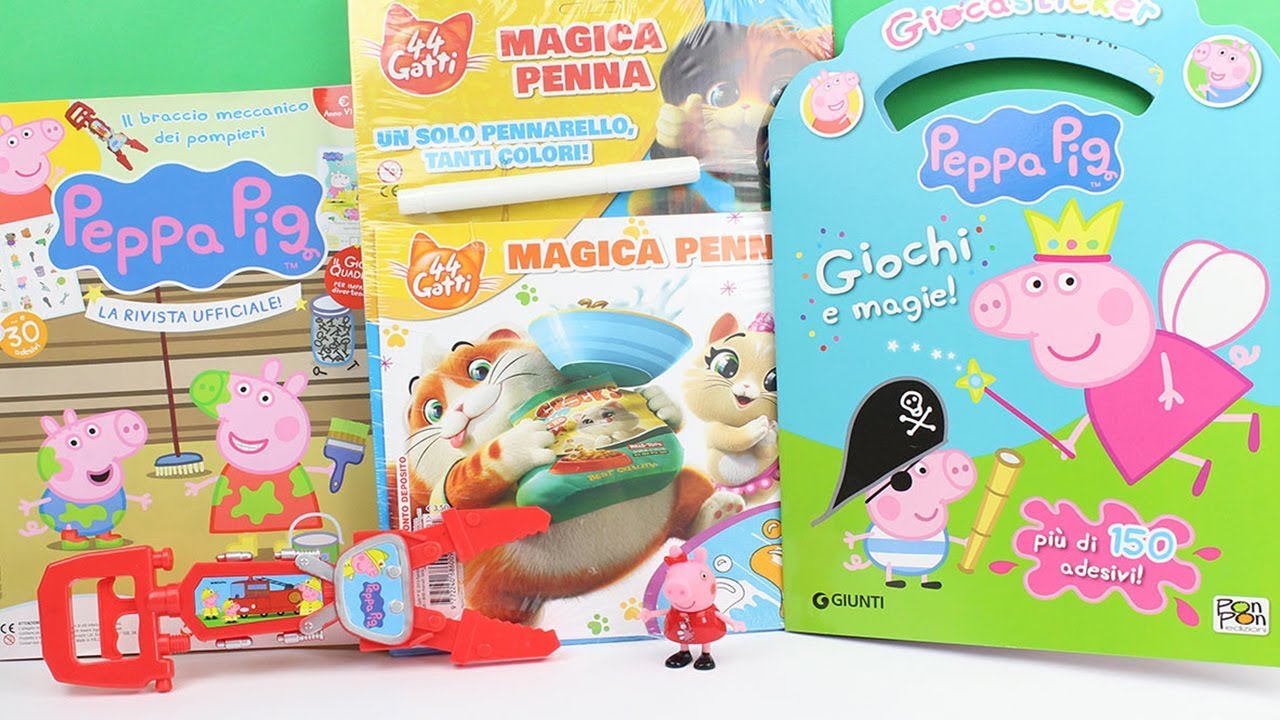 Le Riviste di Peppa Pig, dei 44 Gatti e il Gioca Stickers di Peppa 📚