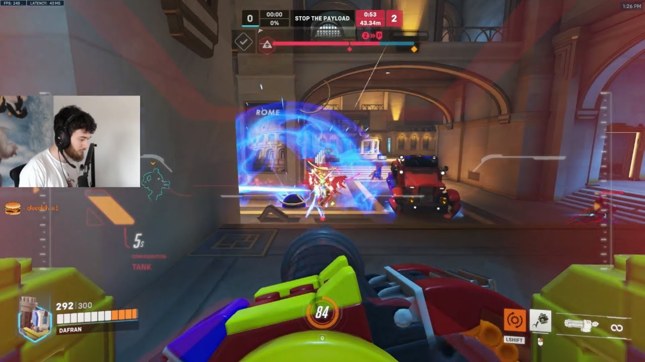 Overwatch 2 Human Aimbot Dafran Decimating Whole Enemy Team As Bastion