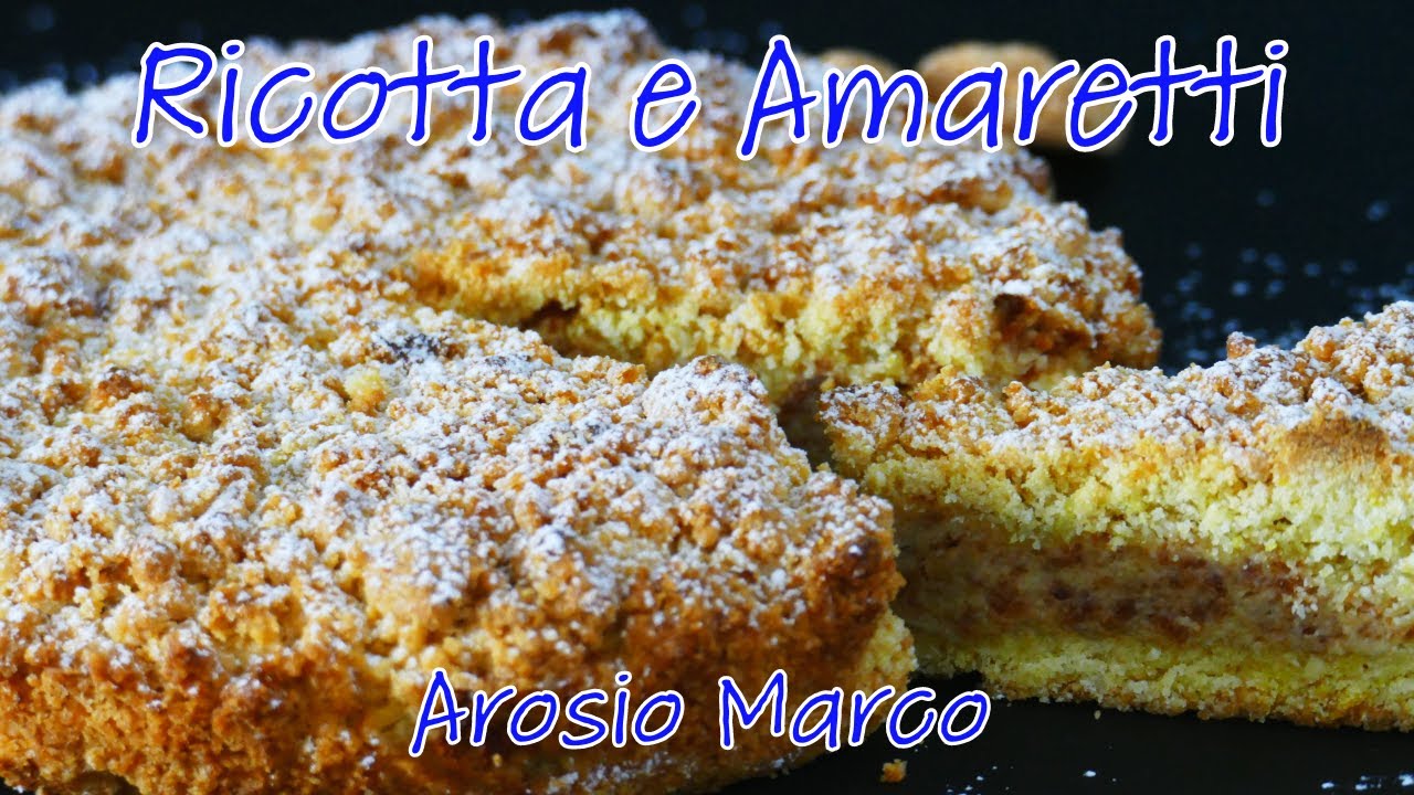 Torta di Nonna Mari, Ricotta e Amaretti, Ricetta Senza Macchinari