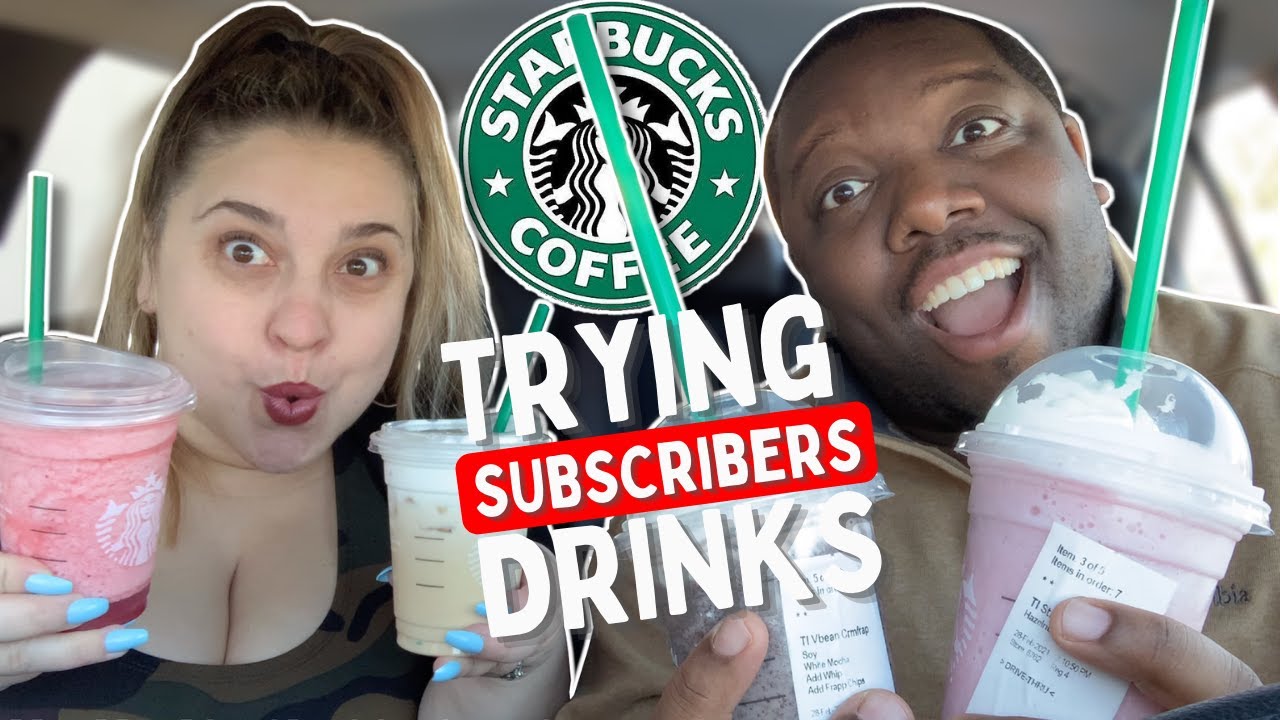 Trying MY SUBSCRIBERS Favorite Starbucks Drinks [YUM!]