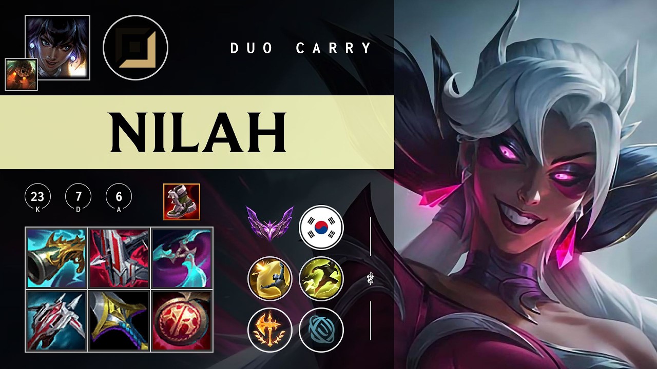 Nilah ADC vs Ezreal - KR Master Patch 26.03