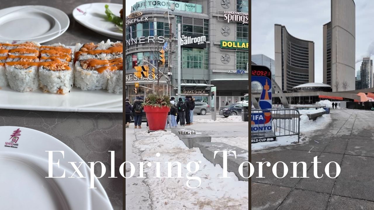 exploring toronto| spring sushi, yesstyle korean skincare, opening surprise packages