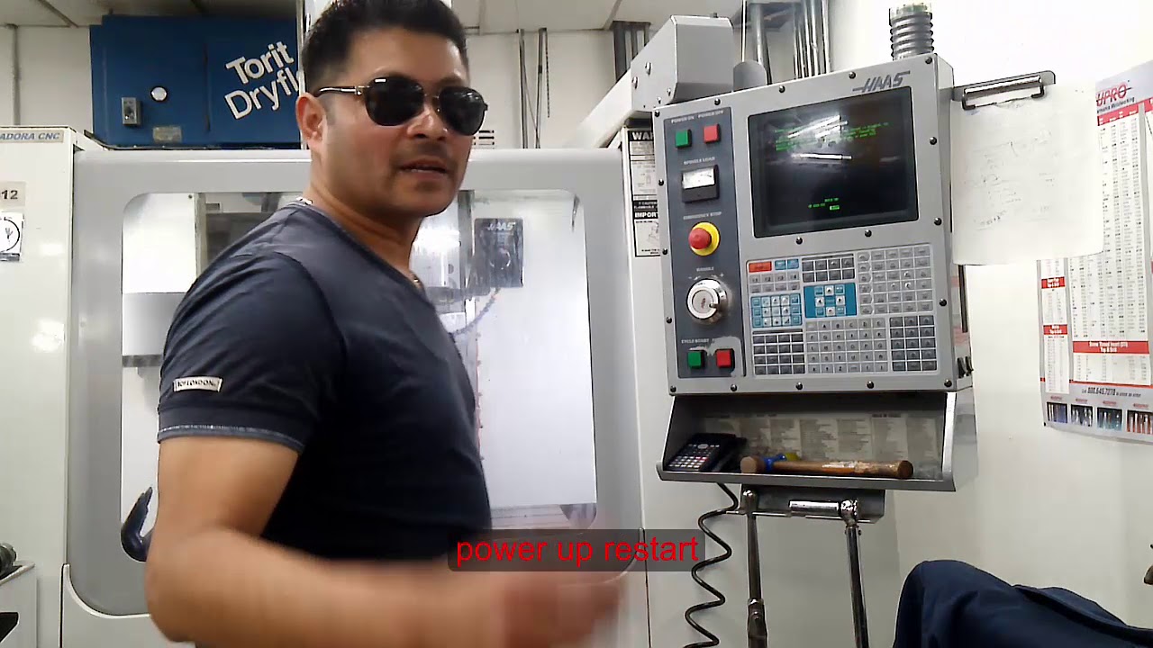 COMO INICIAR MAQUINA HAAS CNC