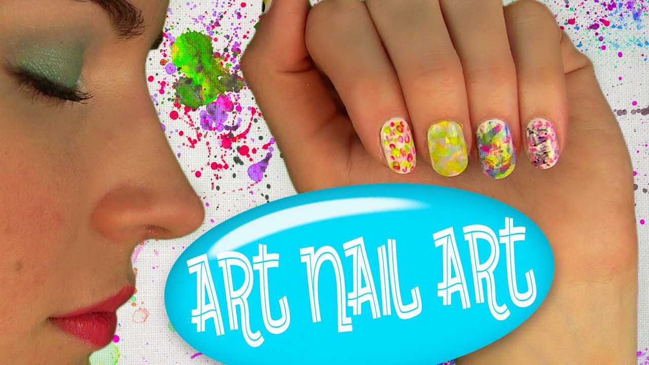 Art Nail Art! Nail Tutorial for 5 Easy Nail Art Designs. No Tools!