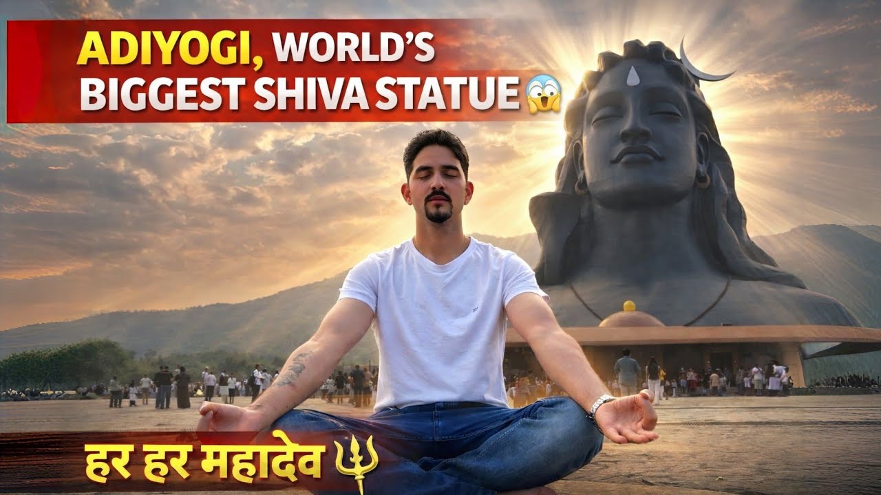 Adiyogi Shiva Statue Bangalore 🔱 | A Peaceful & Spiritual Place in India #adiyogi #lordshiva #shiva 