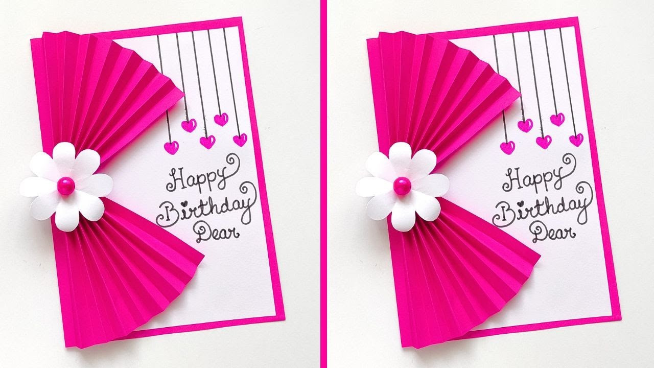 Easy and Beautiful Birthday Greeting Card | Easy DIY Birthday Card Ideas | How to make Birthday Card