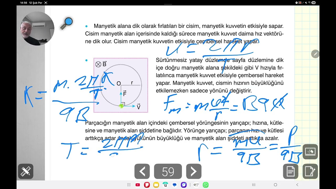 Yüklü Parçacıklara Etkiyen Manyetik Kuvvet 