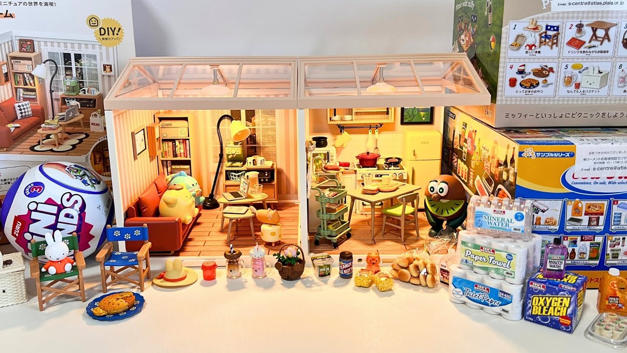【ひたすらミニチュア】リーメント・ミニブランズ・Rolife スーパークリエイターのかわいいミニチュアハウス【rement・mini brands】