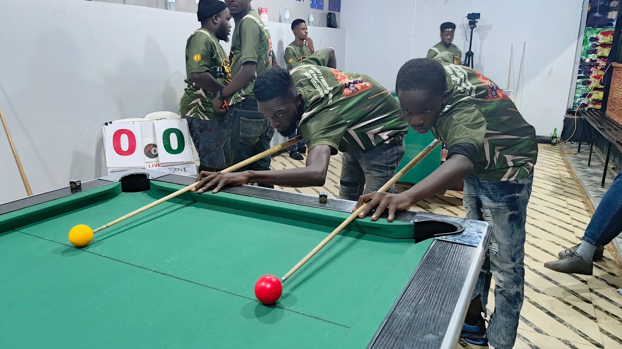 Herbert Mukisa vs Glorious Sennyonjo.  SHARP SHOOTER'S ARENA 32-MAN GRAND OPENING COMP. RACE TO 6