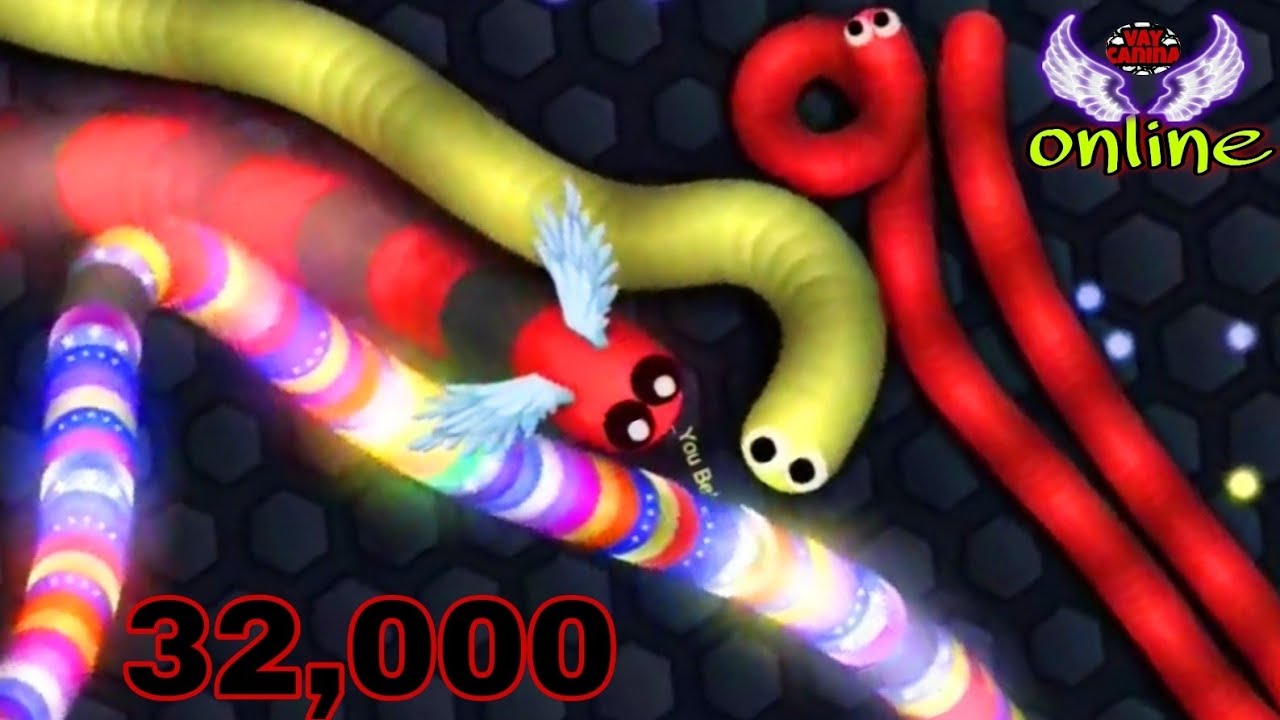 32,000 Slitherio Gameplay Nr. 1 Leaderboard + Montage - Online VAYCANINA
