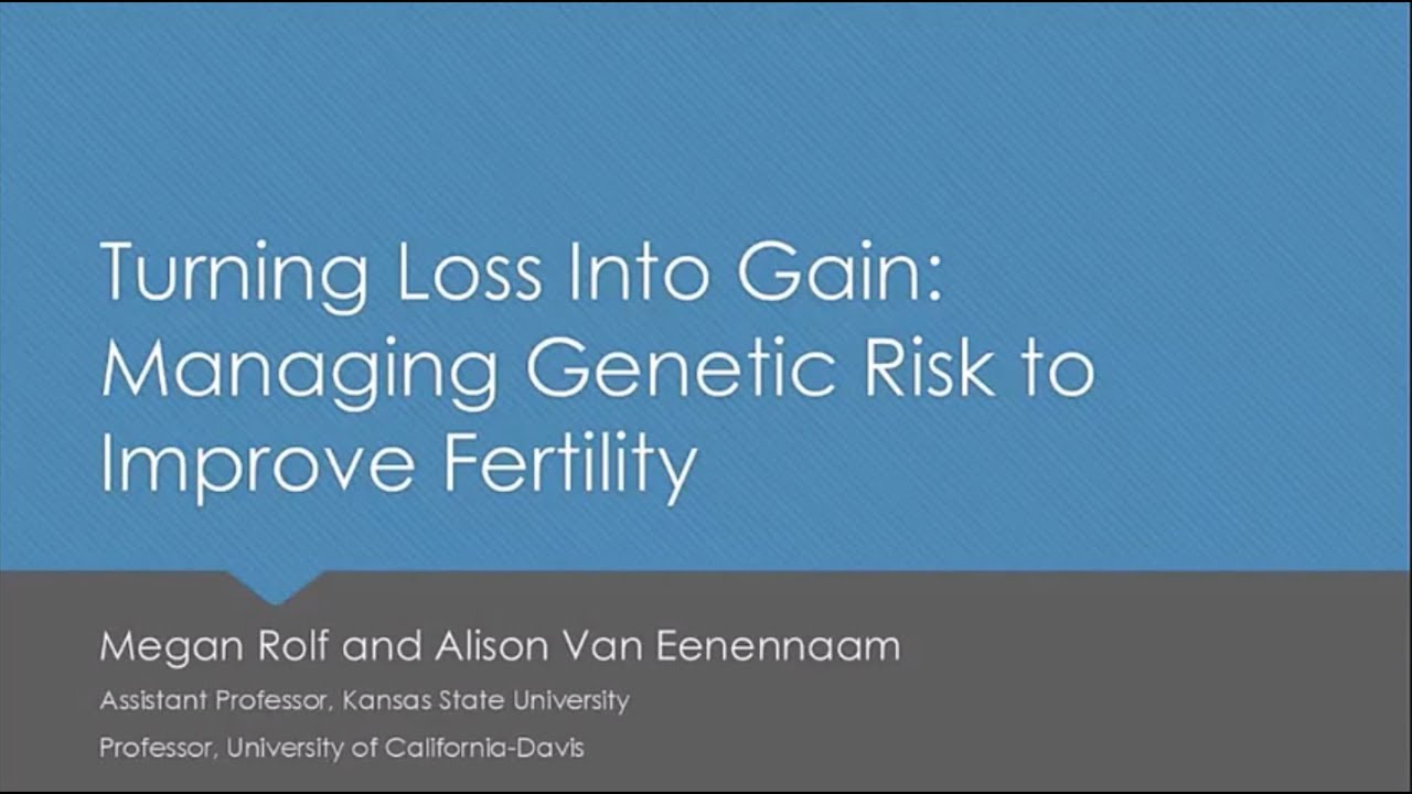 Turning Loss Into Gain: Managing Genetic Risk to Improve Fertility