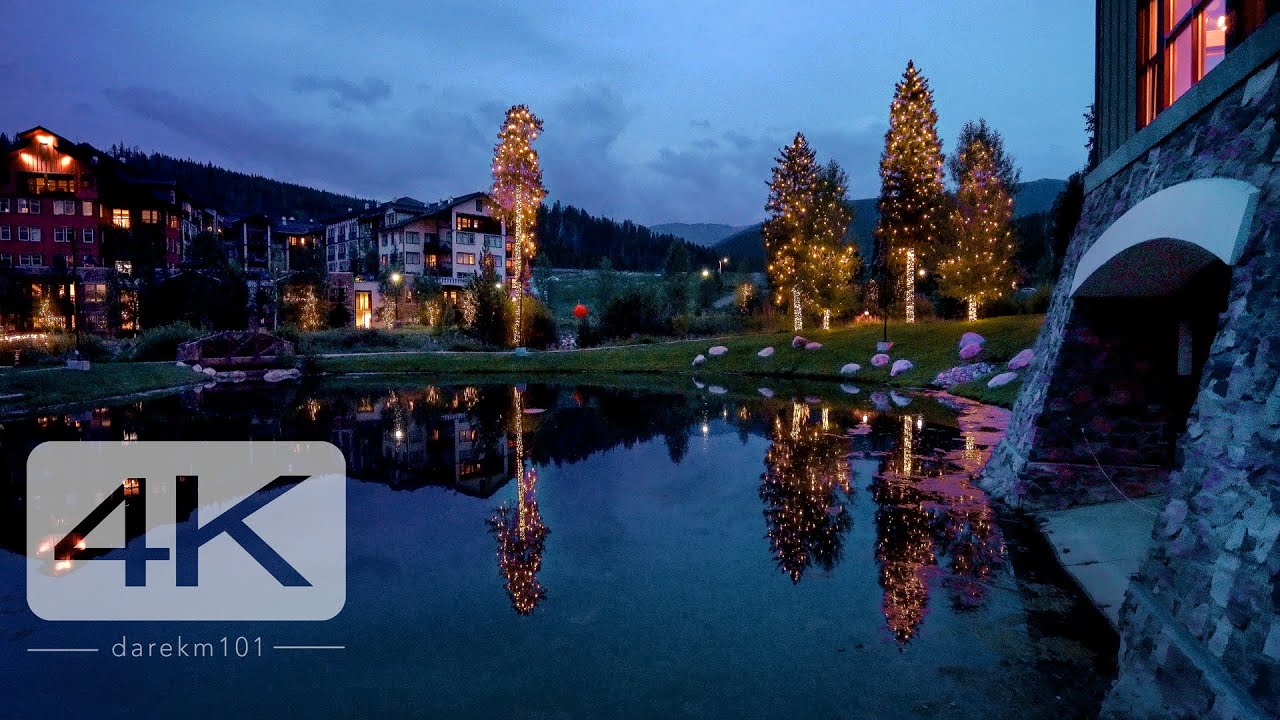 🏔Winter Park Resort - The Village  - A relaxing walk through the famous ski town  [4K]