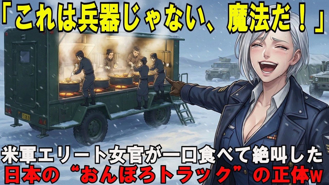 【海外の反応】「日本はずるい！」米軍エリート女官がカレーを一口食べた瞬間、プライドが完全崩壊！世界が驚愕した日本の究極兵器と食への執念が凄すぎる【スカッと】【アニメ】