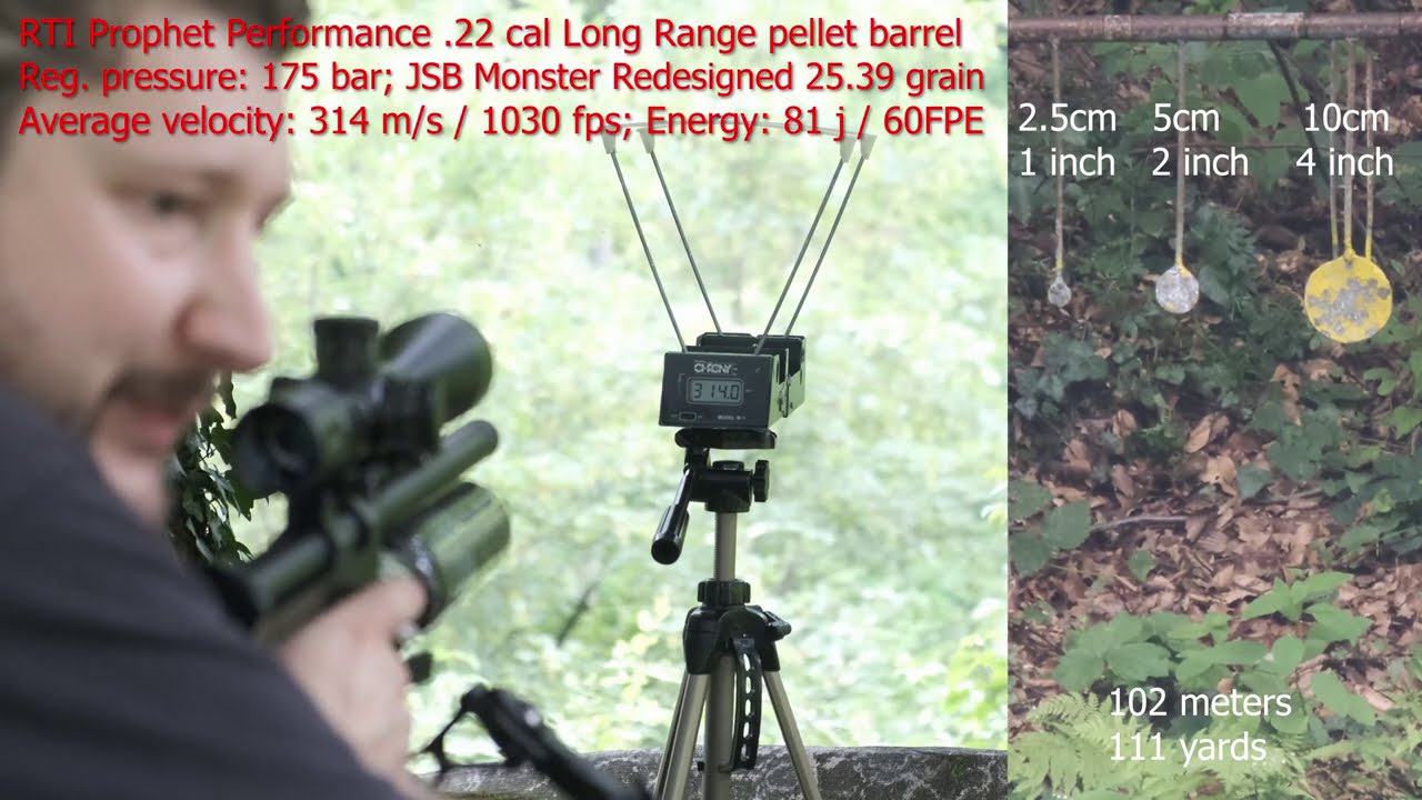 RTI Arms - Prophet Performance .22 (стрельба на 111 ярдов - 102 метра)