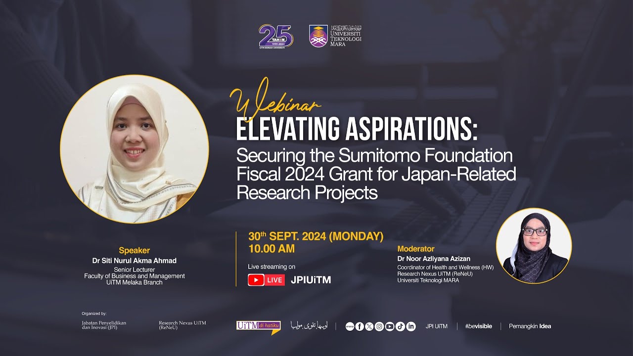 RESEARCH WEBINAR: THE SUMITOMO FOUNDATION FISCAL 2024 GRANT FOR JAPAN-RELATED RESEARCH PROJECTS