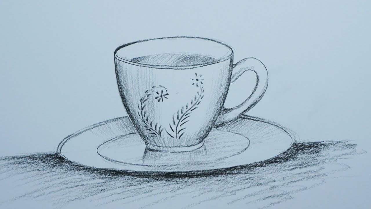 Still life drawing | Cup plate