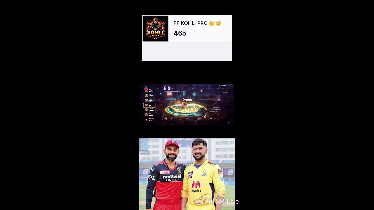 500 Subscribers Complete ✅ ✅ FF KOHLI PRO 👑👑