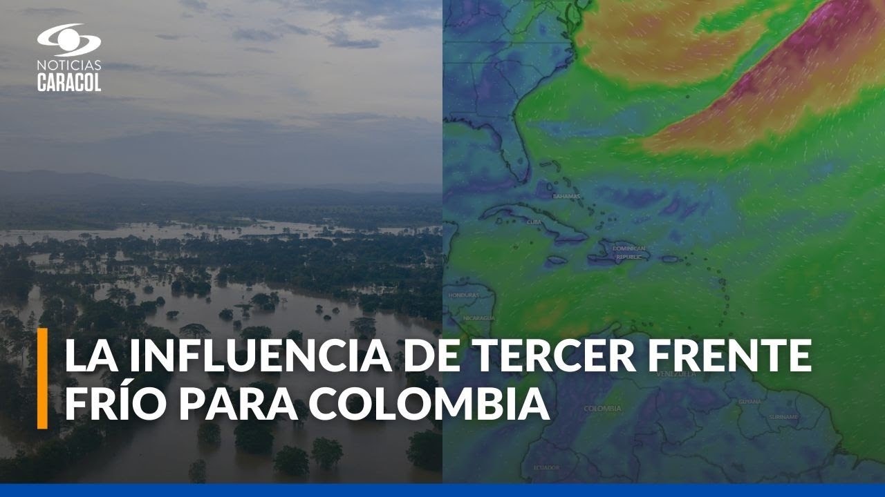 Un tercer frente frío se consolidó: ¿qué consecuencias podría tener para Colombia?