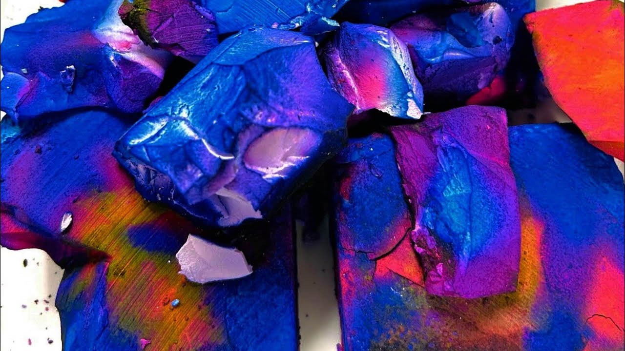 DYED SERIES - PART 2: @malasmr856  Vibrant Dyed Crunchy Gym Chalk Crushing | EDITED + 2XSPEED