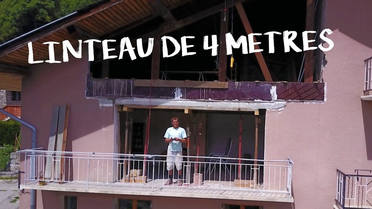 CRÉER UN LINTEAU DE 4 MÈTRES  - Passion Rénovation Ep4 - Timelapse construction maison travaux